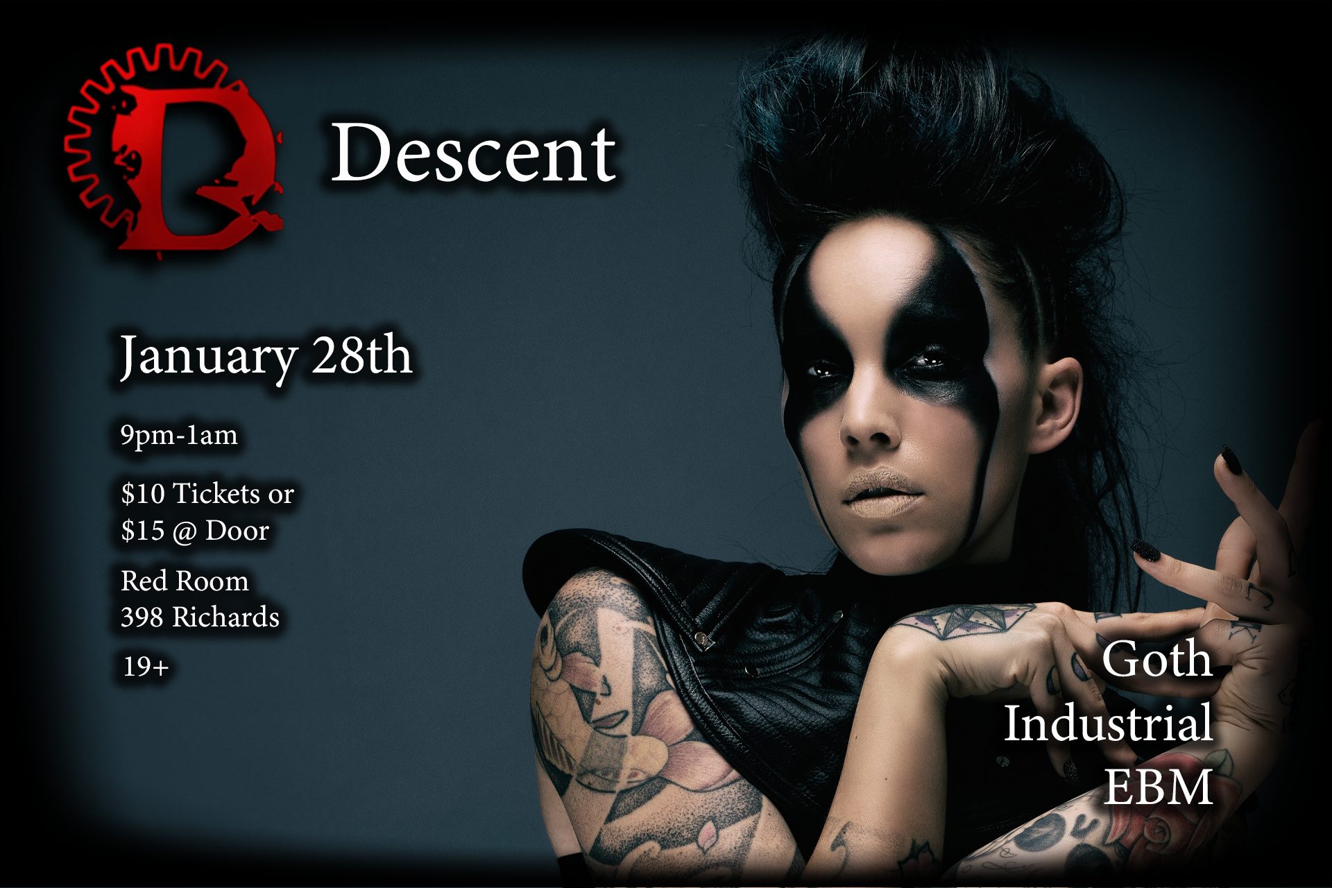 Descent January Goth Party on January 28, 2024 at the Red Room Vancouver