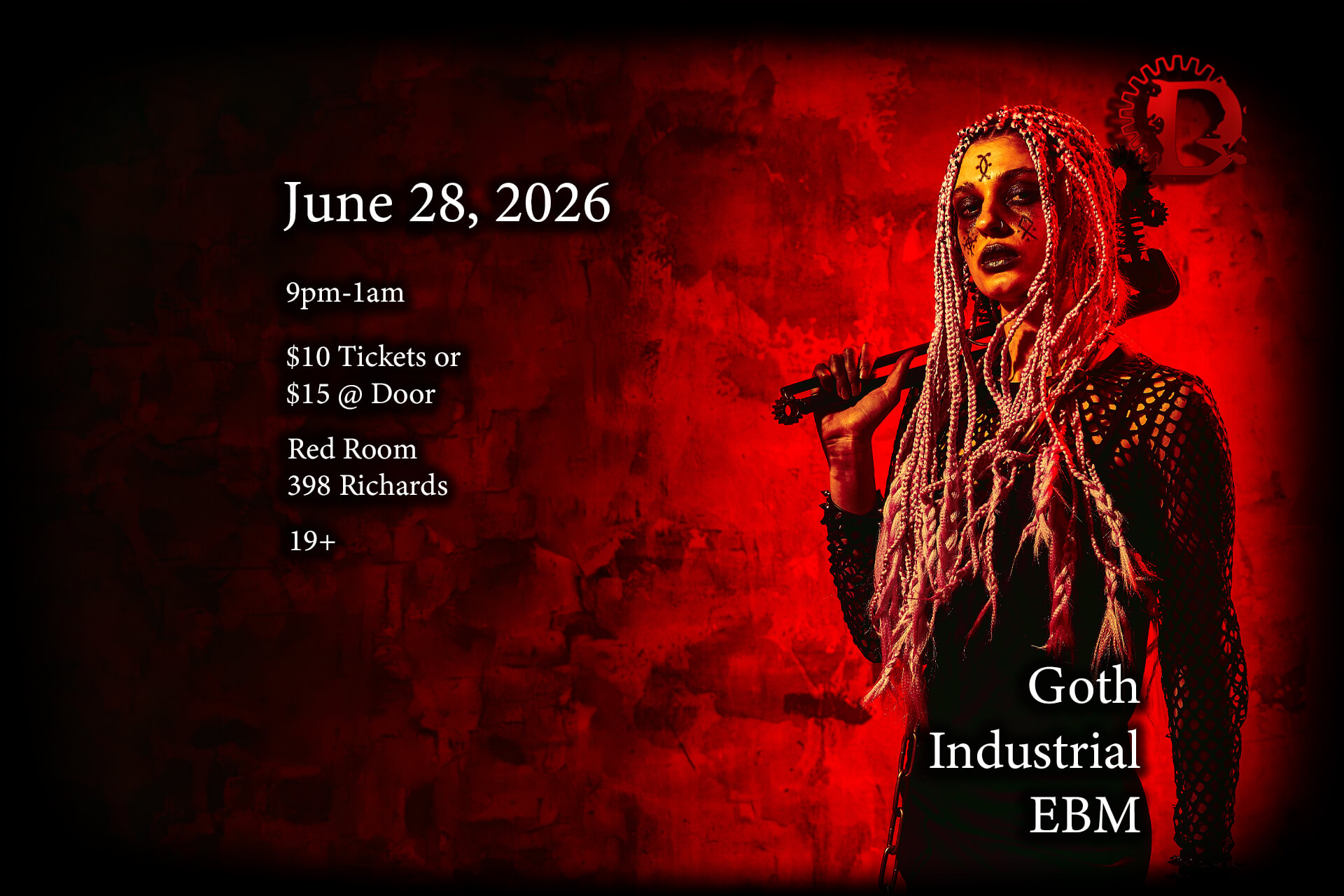 Vancouver Descent Dust and Fire event on June 28, 2026 at the Red Room